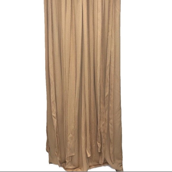 CHLOE Fringe Maxi Dress Beige Tan Knit Sleeveless Boho Resort FR 38 US 6 NWT NEW - Picture 12 of 14